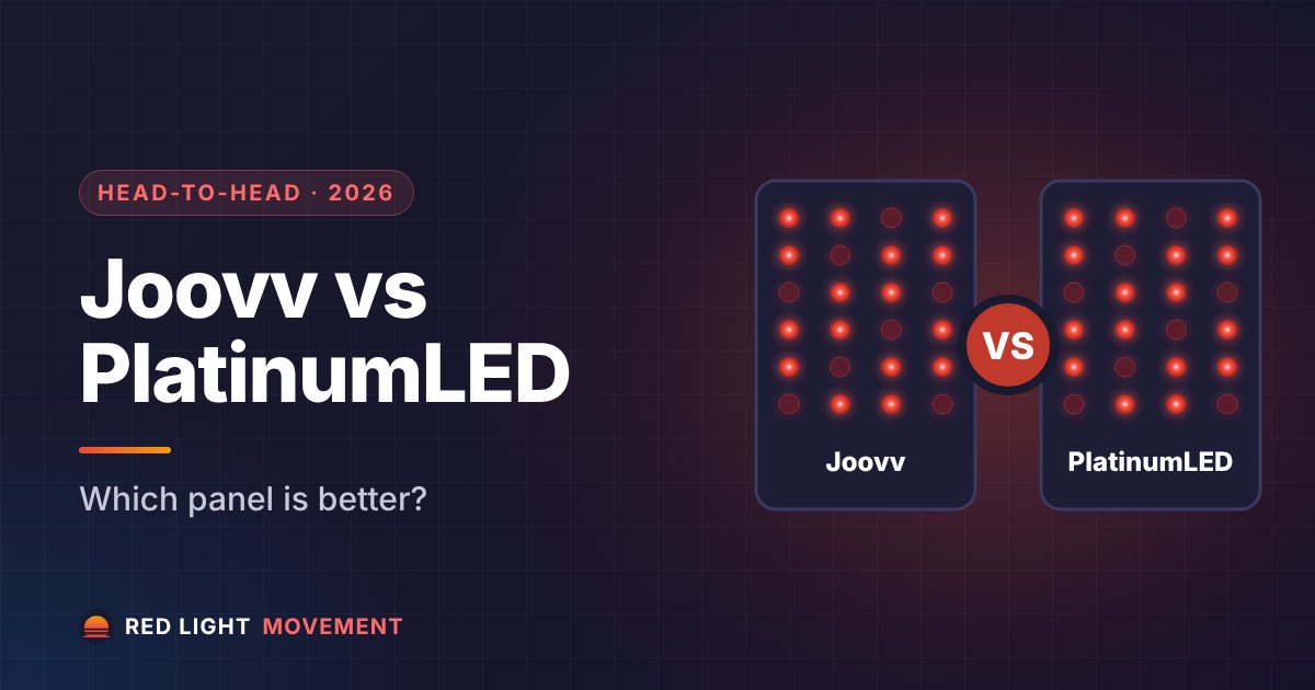Joovv vs PlatinumLED: Which Red Light Therapy Panel is Better in 2026?