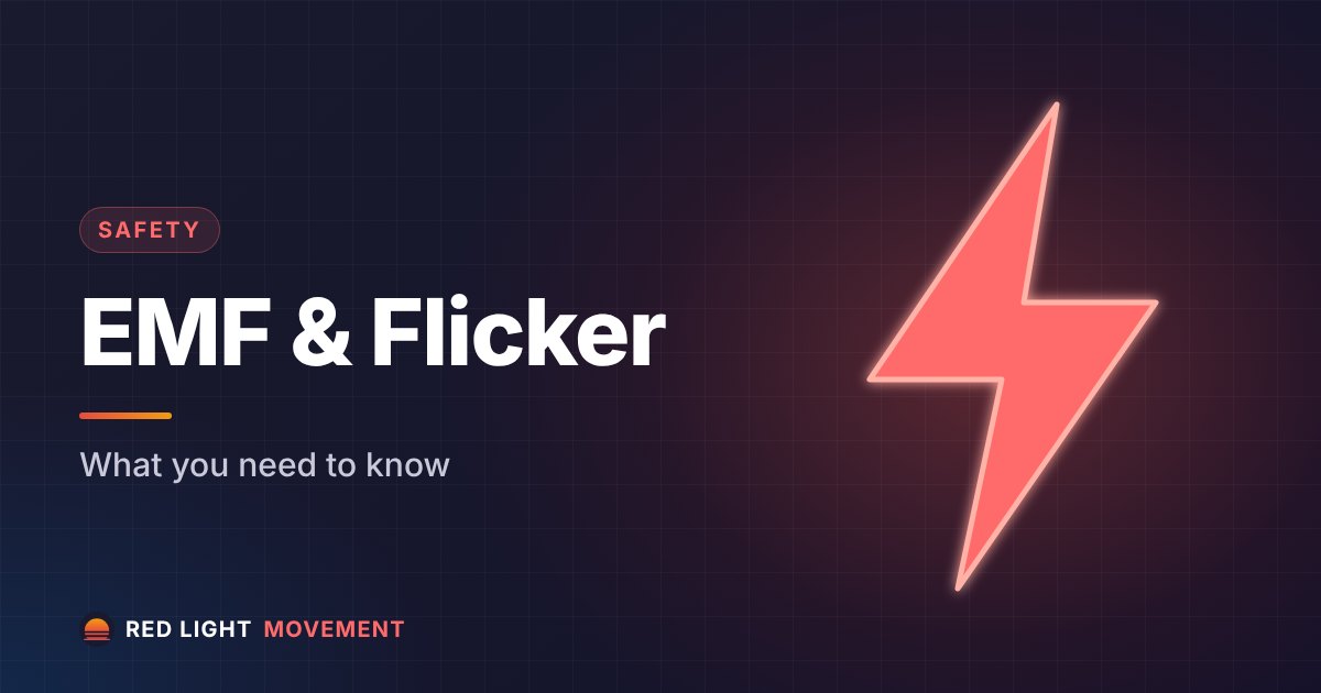 Red Light Therapy EMF & Flicker: What You Need to Know