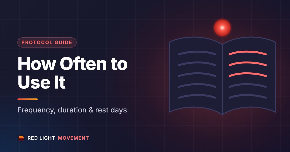 How Often to Use Red Light Therapy (Protocol Guide)