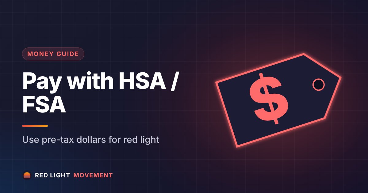 How to Use HSA/FSA to Pay for Red Light Therapy