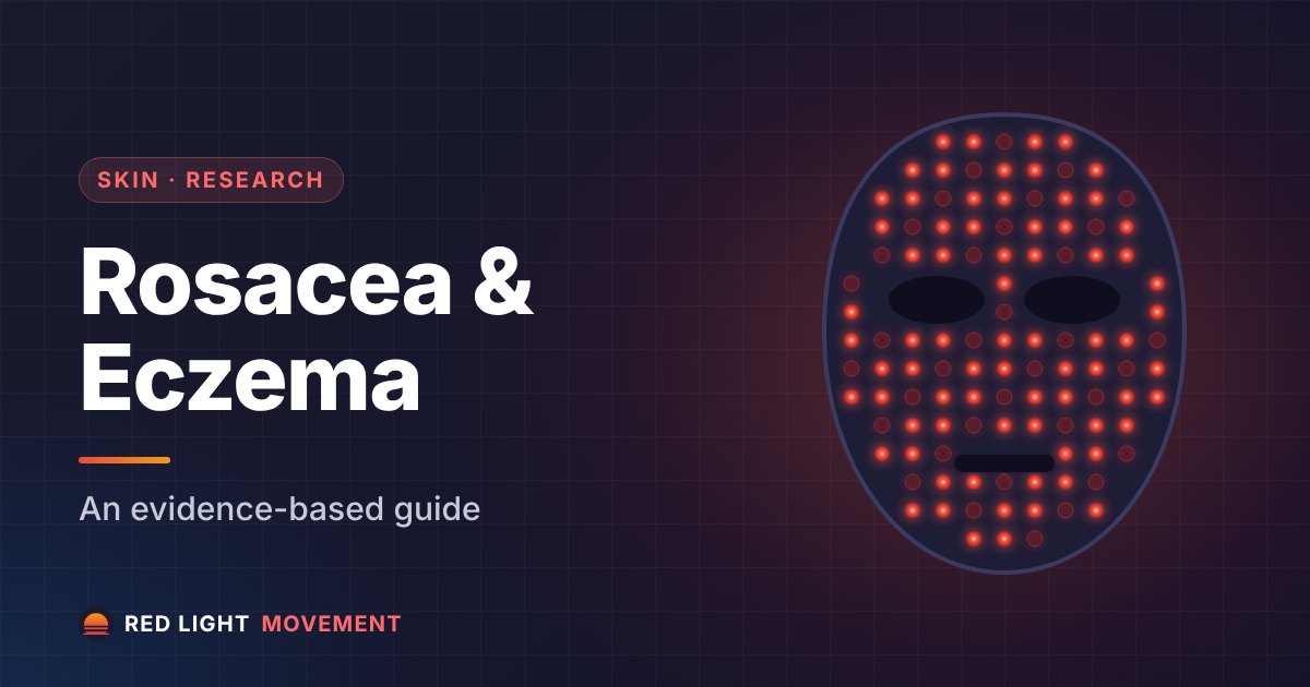Red Light Therapy for Rosacea & Eczema: Evidence-Based Guide