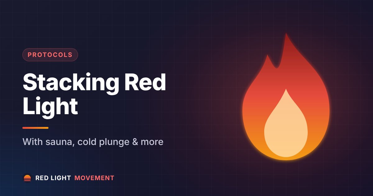 Red Light Therapy Stacking: Combining with Sauna, Cold & More